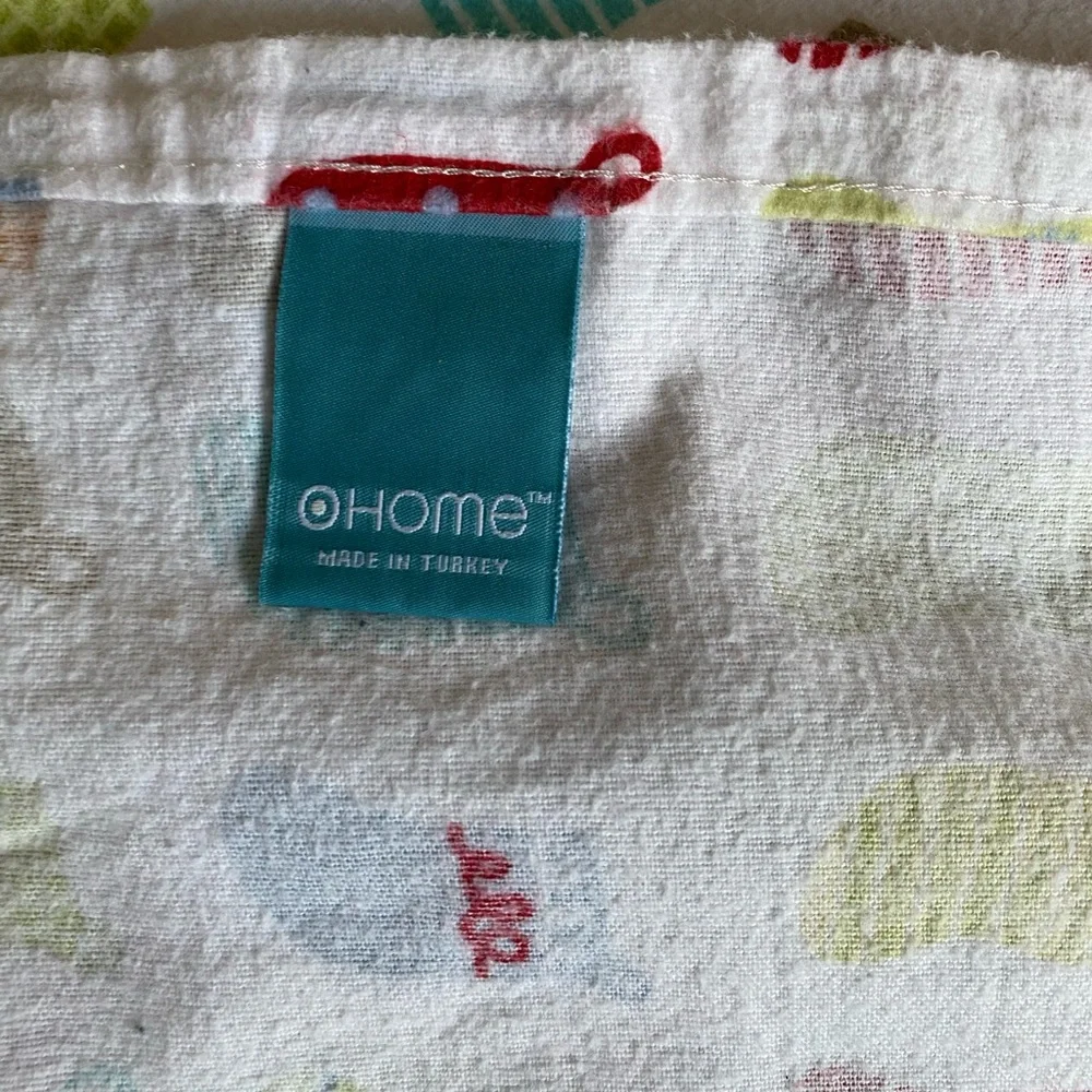 Target Flannel Stocking Design Bed Flat Top Sheet